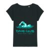 Women's Rounders slub rolled sleeve t-shirt Thumbnail