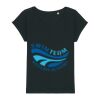 Women's Rounders slub rolled sleeve t-shirt Thumbnail